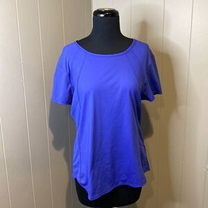Spyder Active Large T Shirt Dry Fit Ribbed Sides Round Hem